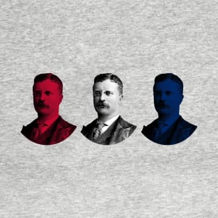 President Teddy Roosevelt - Red, White, and Blue T-Shirt